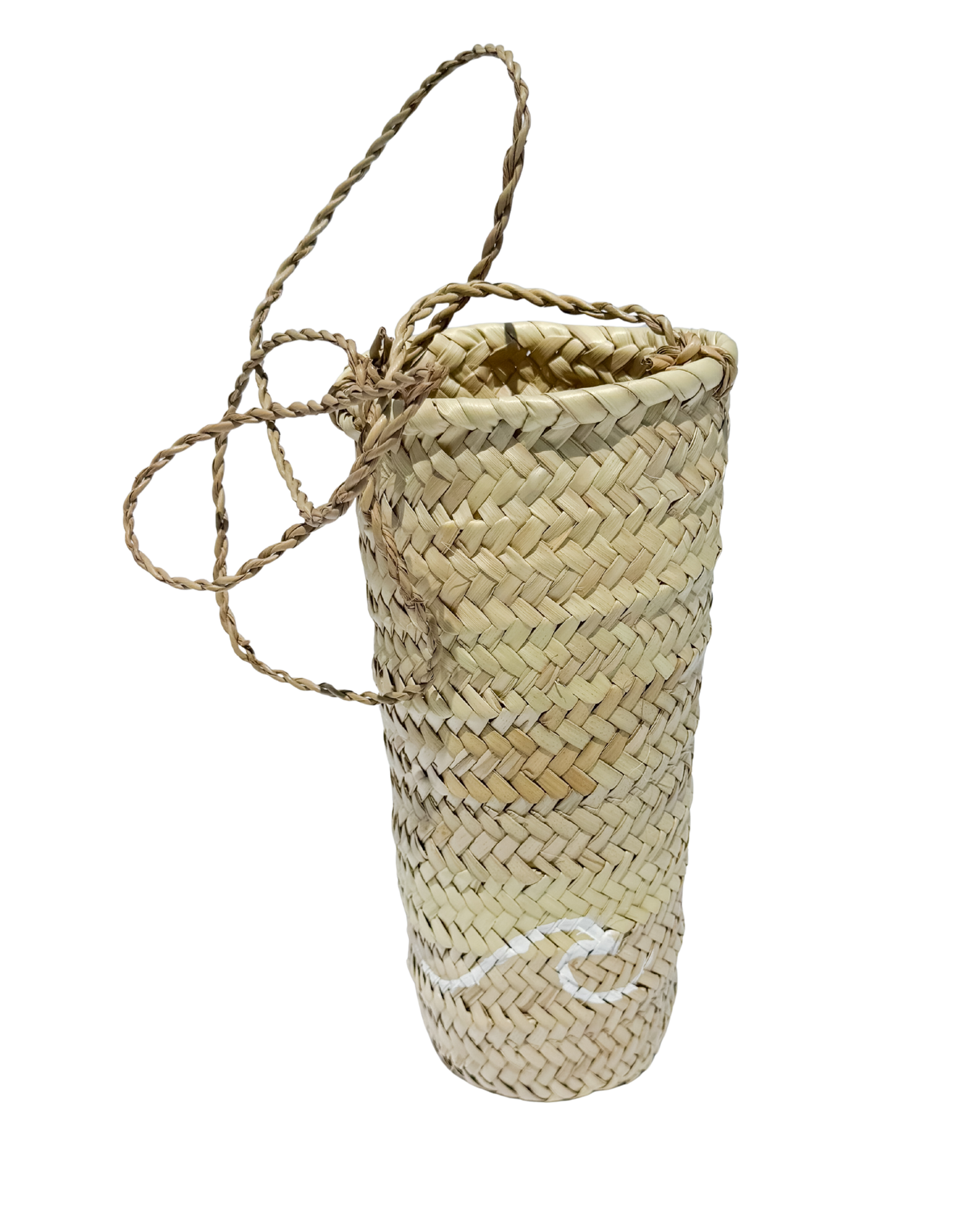Cheers Straw Wine Tote