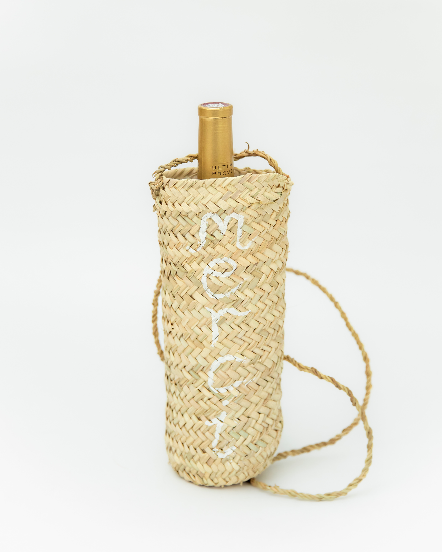 Merci Straw Wine Tote