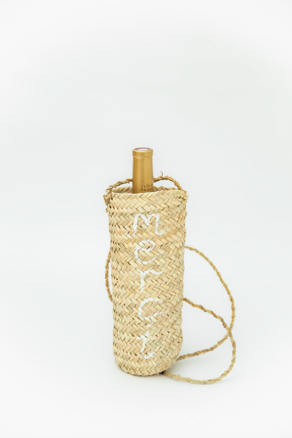 Merci Straw Wine Tote